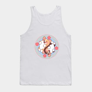 Yin Yang Corgis Tank Top